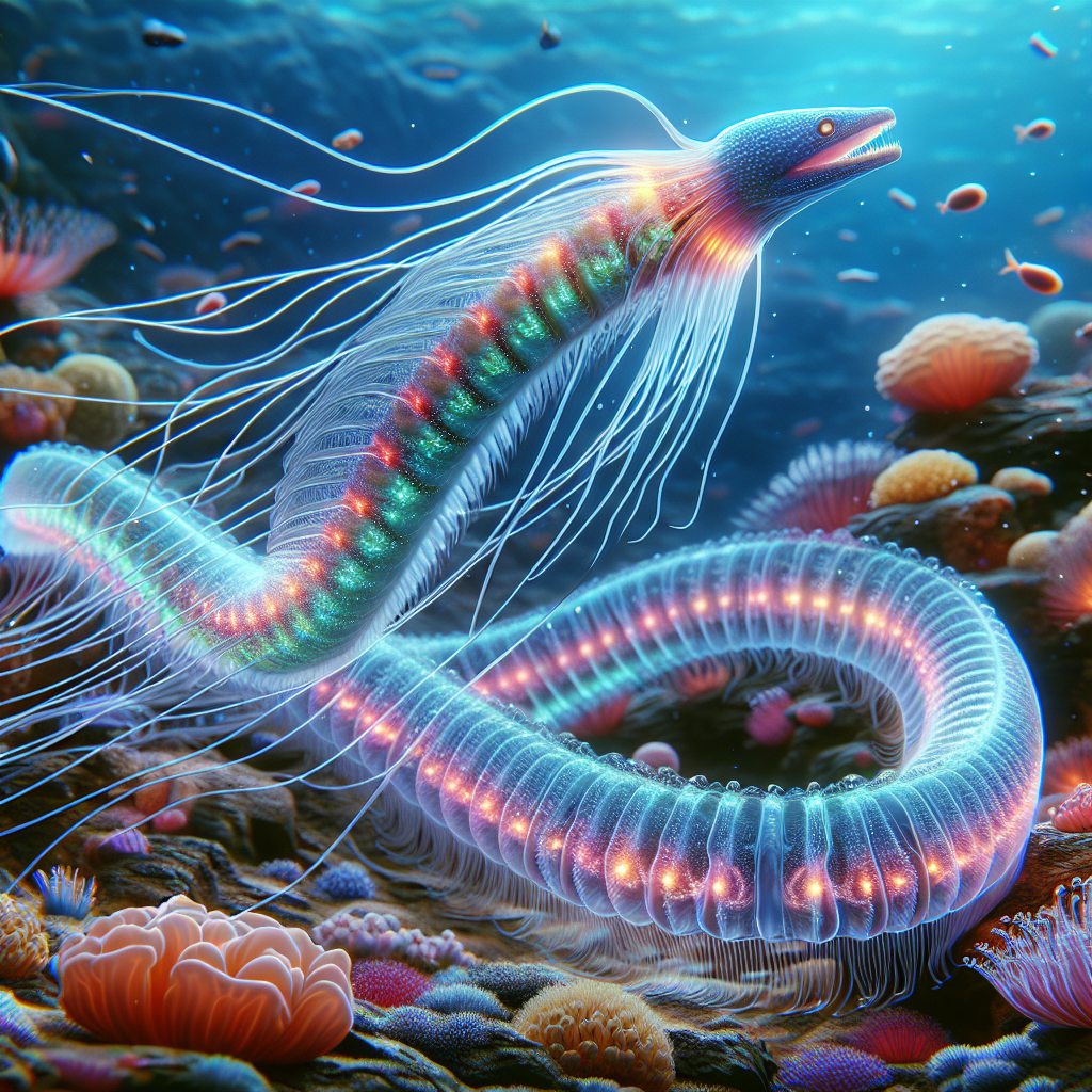 Eeljelly, an AI-generated hybrid of Jellyfish and Eel