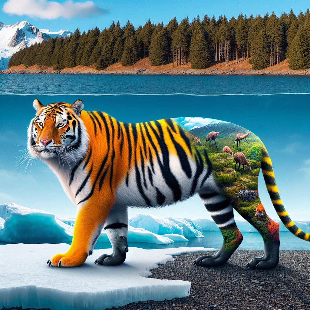Tigguin, an AI-generated hybrid of Penguin and Tiger