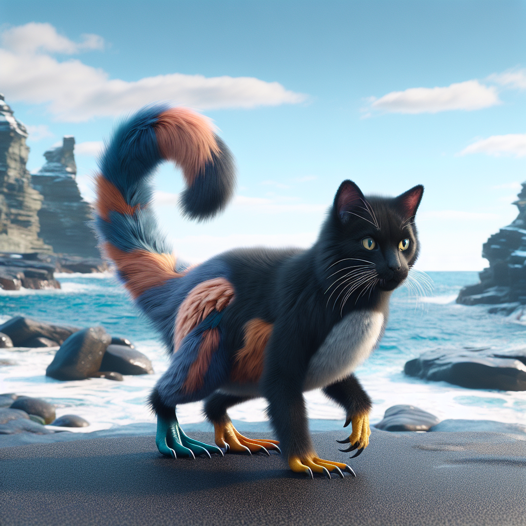 Catguin, an AI-generated hybrid of Cat and Penguin