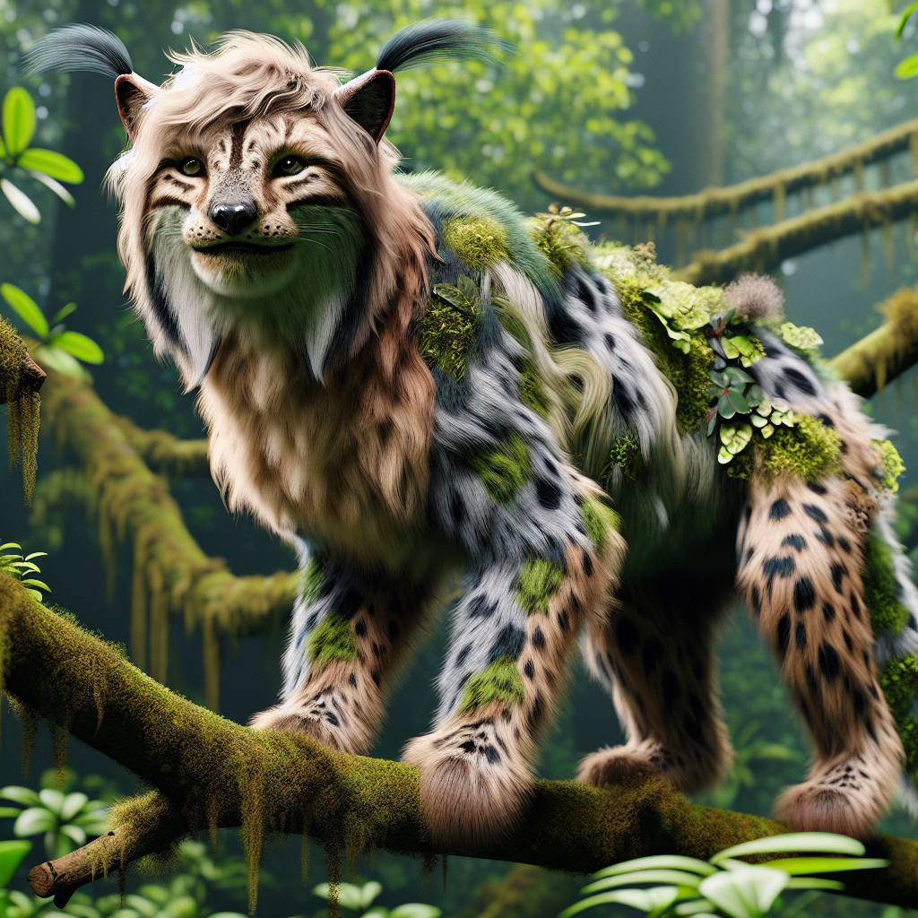 Lynsloth, an AI-generated hybrid of Lynx and Sloth