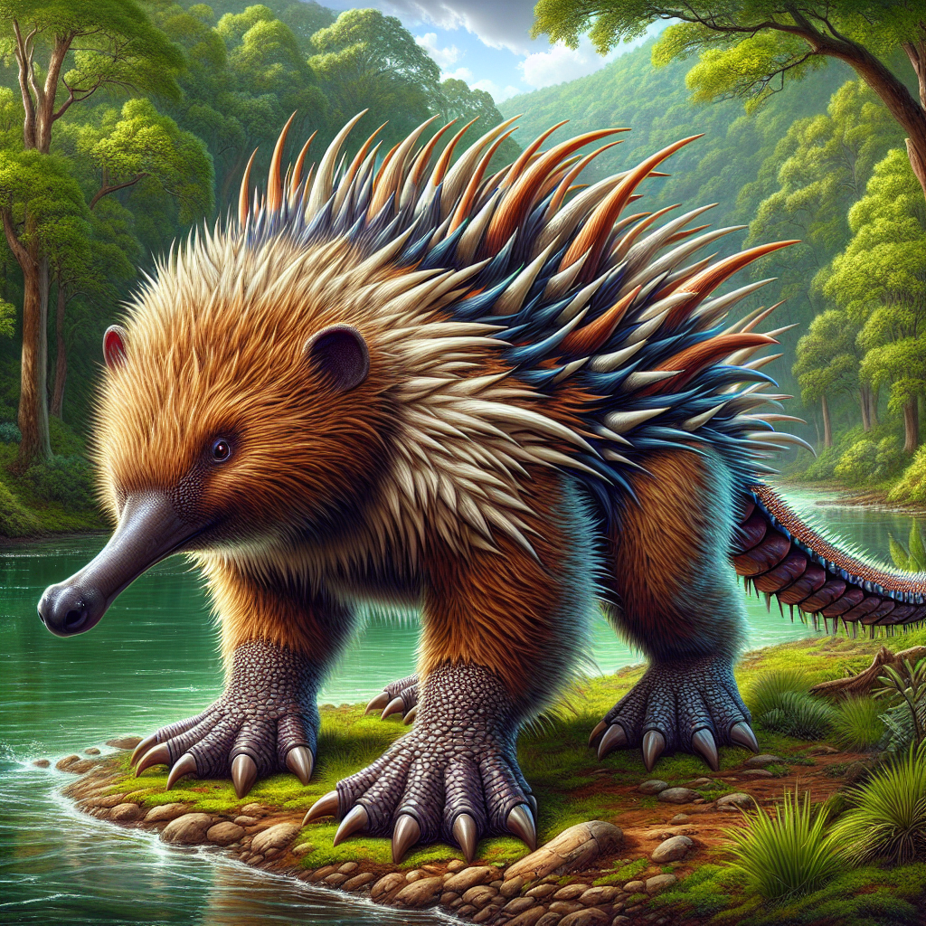 Bechidna, an AI-generated hybrid of Beaver and Echidna