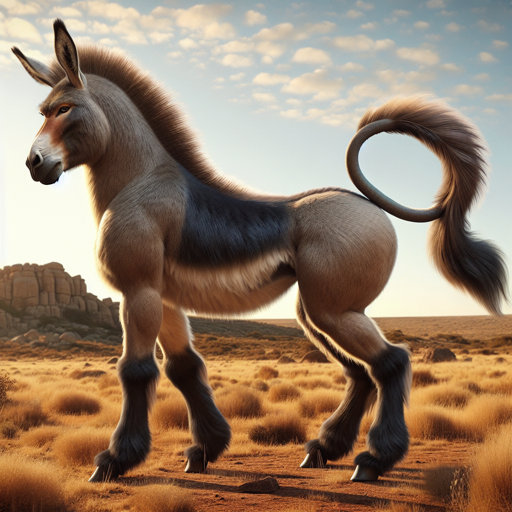 Babonkey, an AI-generated hybrid of Baboon and Donkey