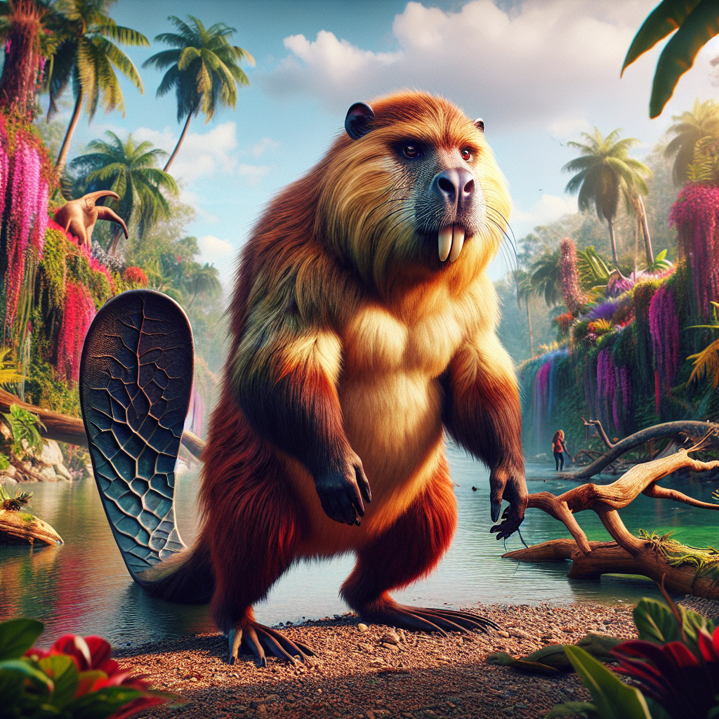 Baboover, an AI-generated hybrid of Baboon and Beaver