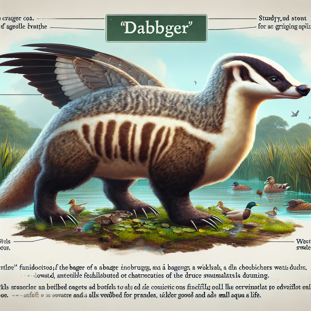 Dabger, an AI-generated hybrid of Badger and Duck