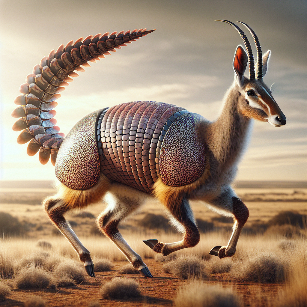 Antelidillo, an AI-generated hybrid of Antelope and Armadillo