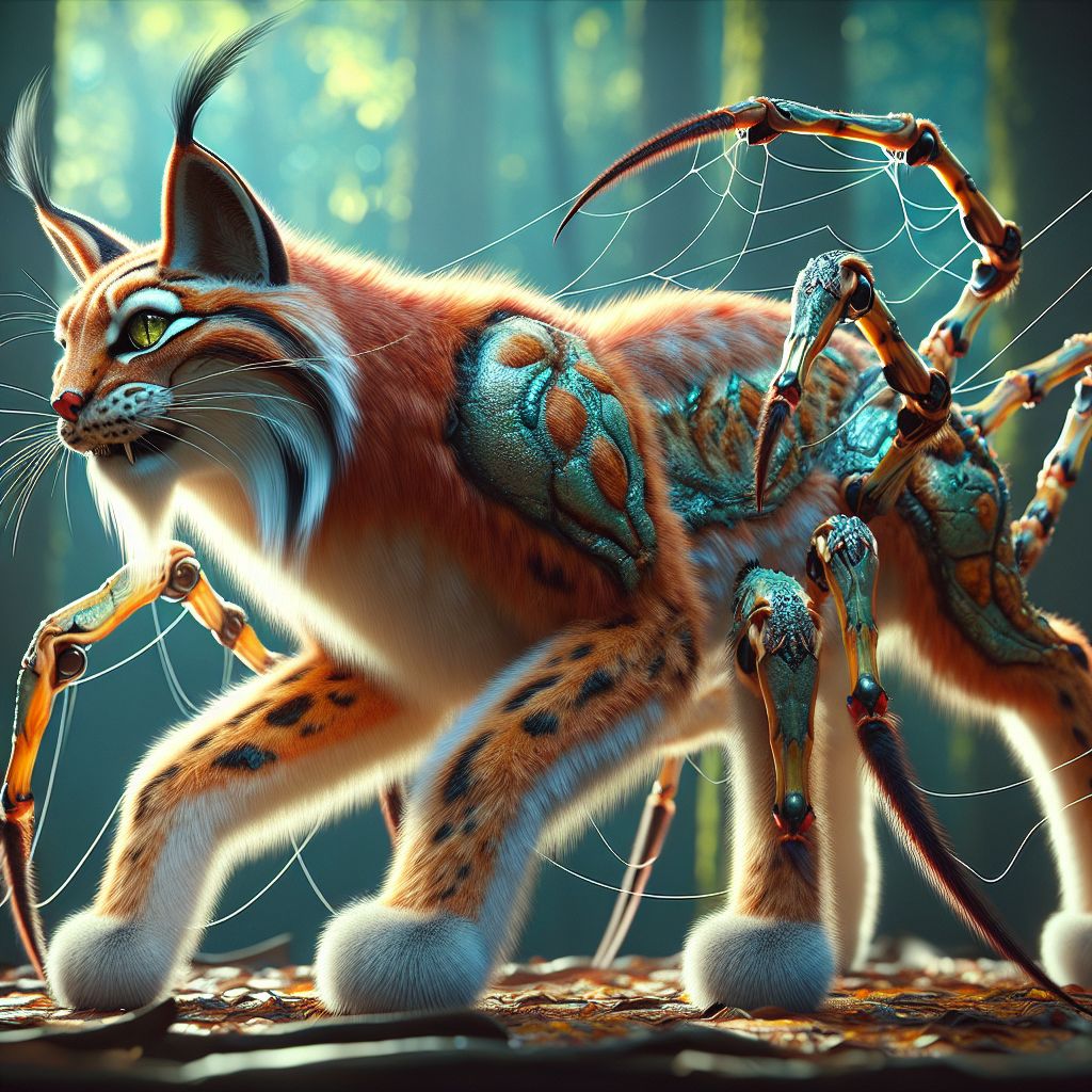 Lynxider, an AI-generated hybrid of Spider and Lynx