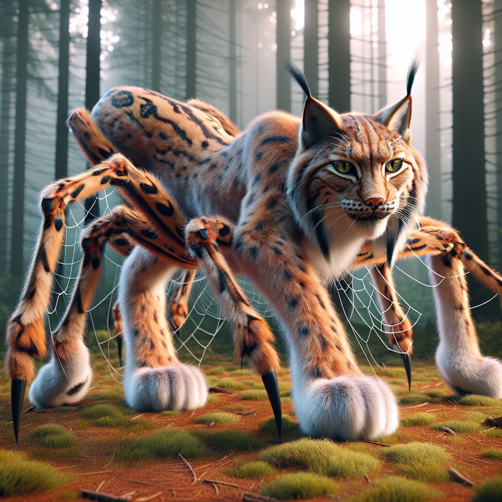 Lynxider, an AI-generated hybrid of Spider and Lynx