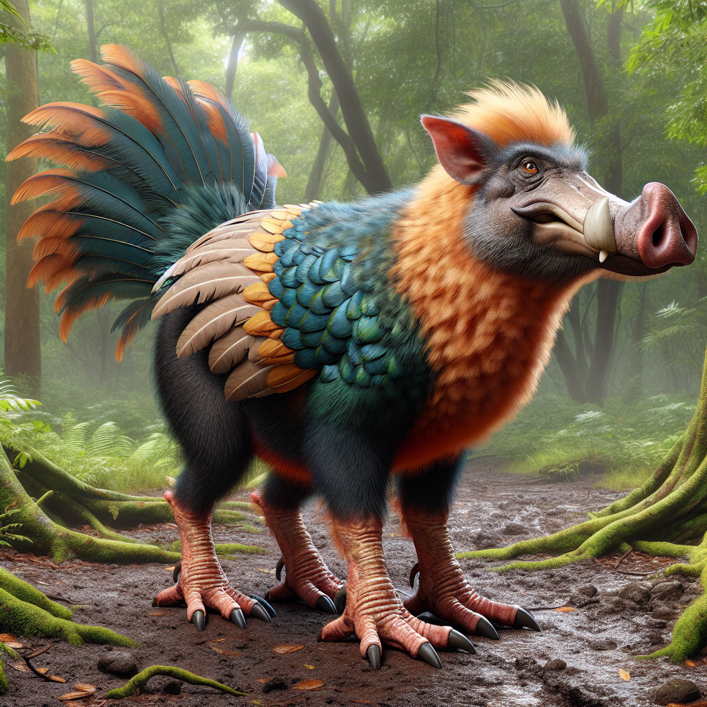 Dopig, an AI-generated hybrid of Dodo and Pig