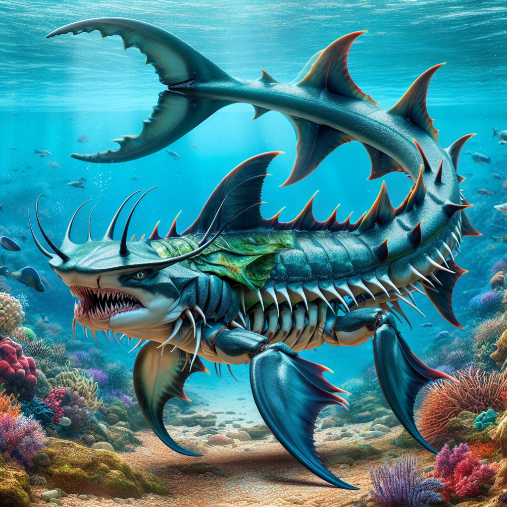 Scark, an AI-generated hybrid of Scorpion and Shark