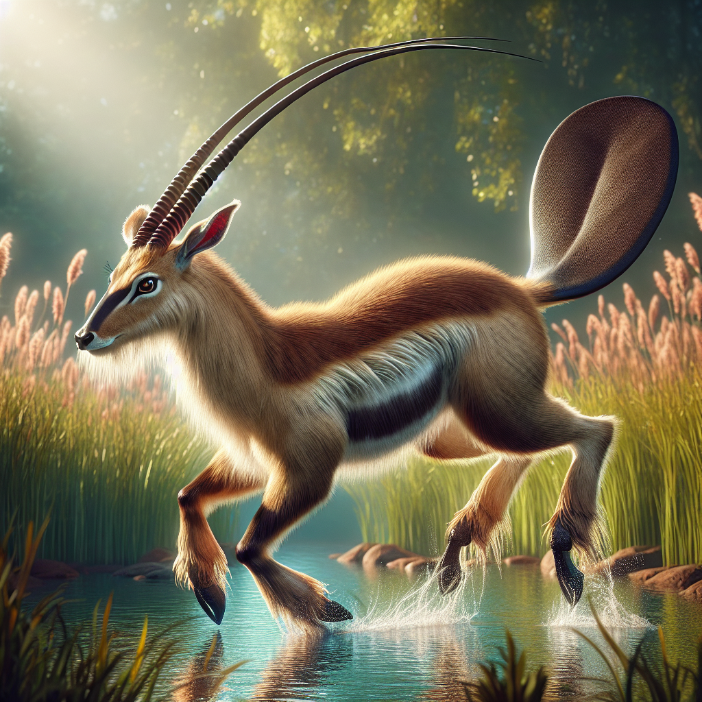 Antlobeaver, an AI-generated hybrid of Antelope and Beaver