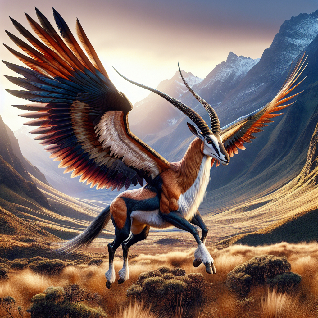 Antocondor, an AI-generated hybrid of Antelope and Condor