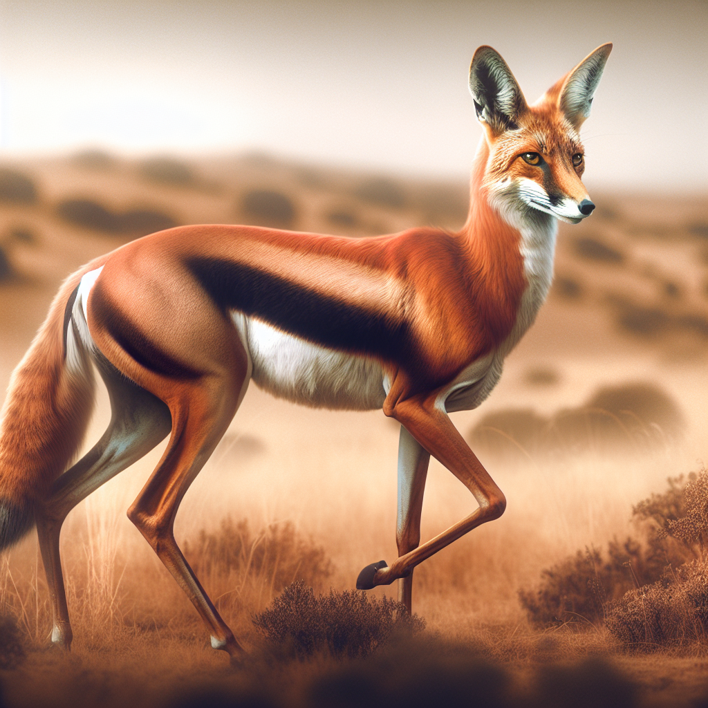 Fozelle, an AI-generated hybrid of Gazelle and Fox