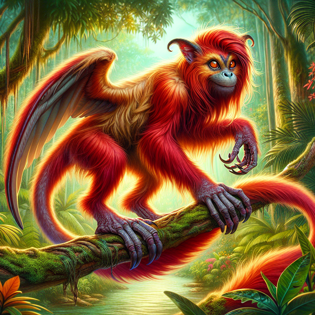 Foxangutan, an AI-generated hybrid of Fox and Orangutan