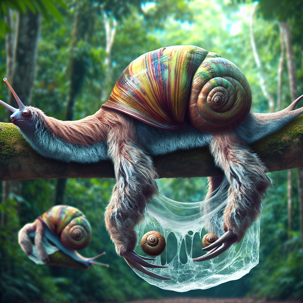 Snoth, an AI-generated hybrid of Snail and Sloth