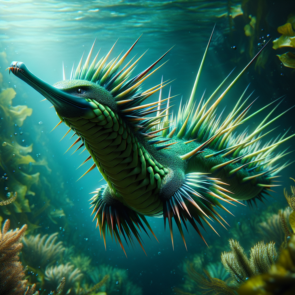 Echidneel, an AI-generated hybrid of Echidna and Eel