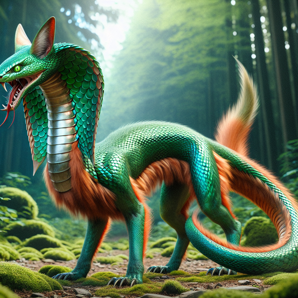 Coxbra, an AI-generated hybrid of Cobra and Fox
