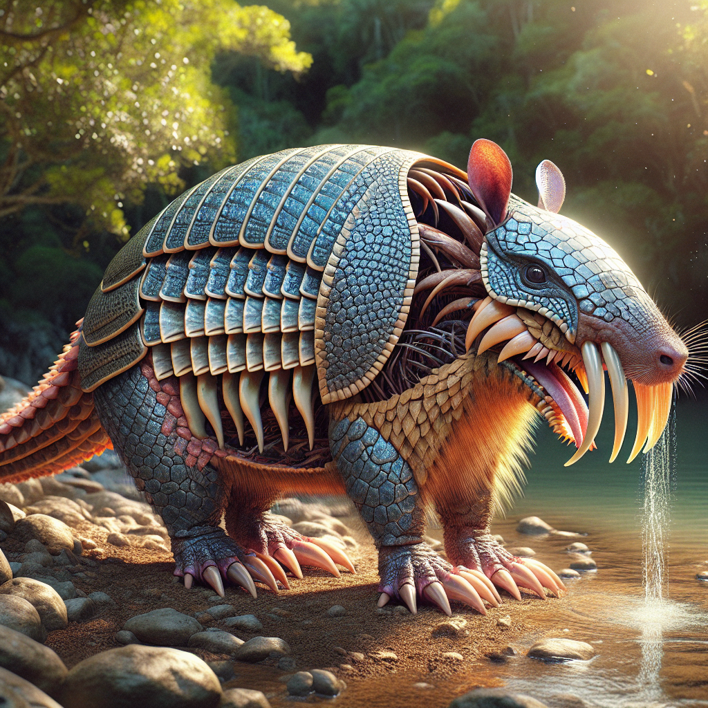 ArmadilloBeav, an AI-generated hybrid of Armadillo and Beaver