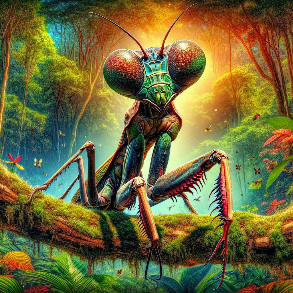 Mantiskey, an AI-generated hybrid of Monkey and Mantis