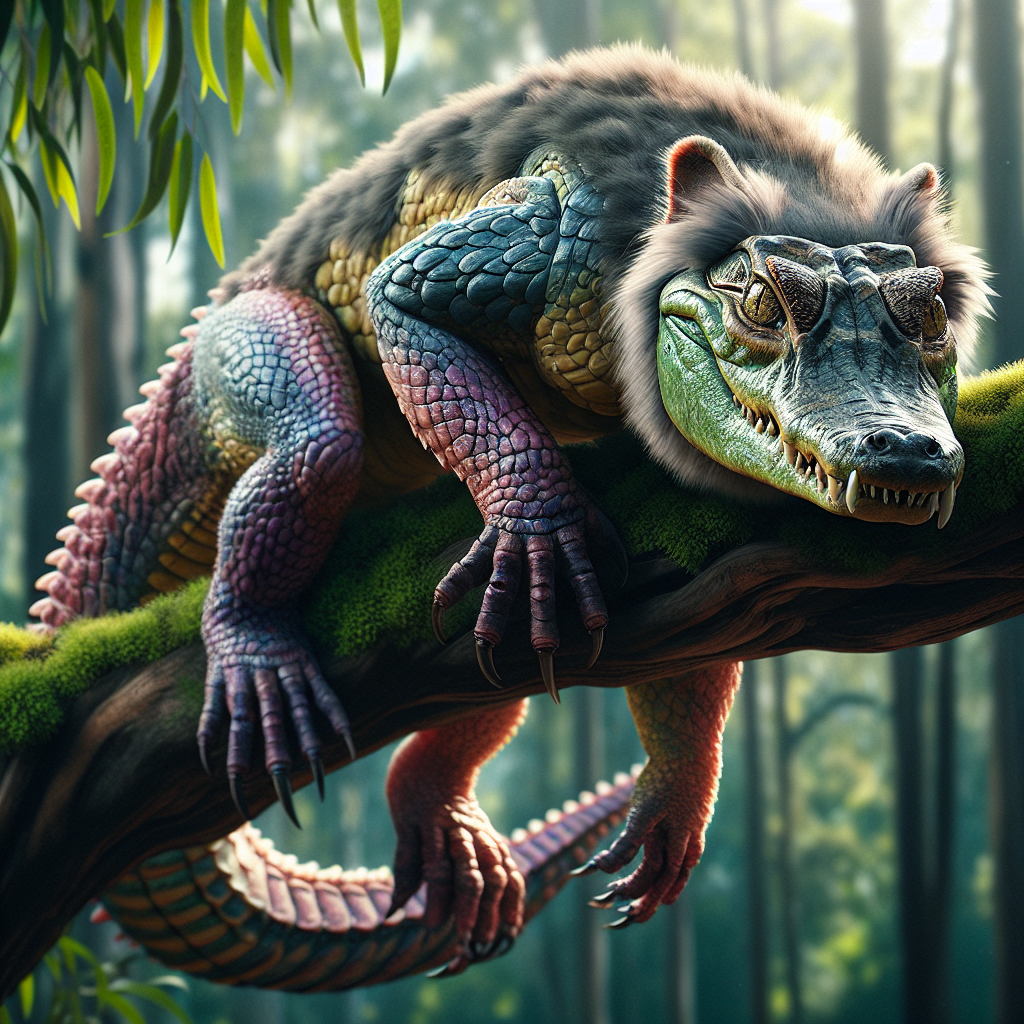 Allokala, an AI-generated hybrid of Alligator and Koala
