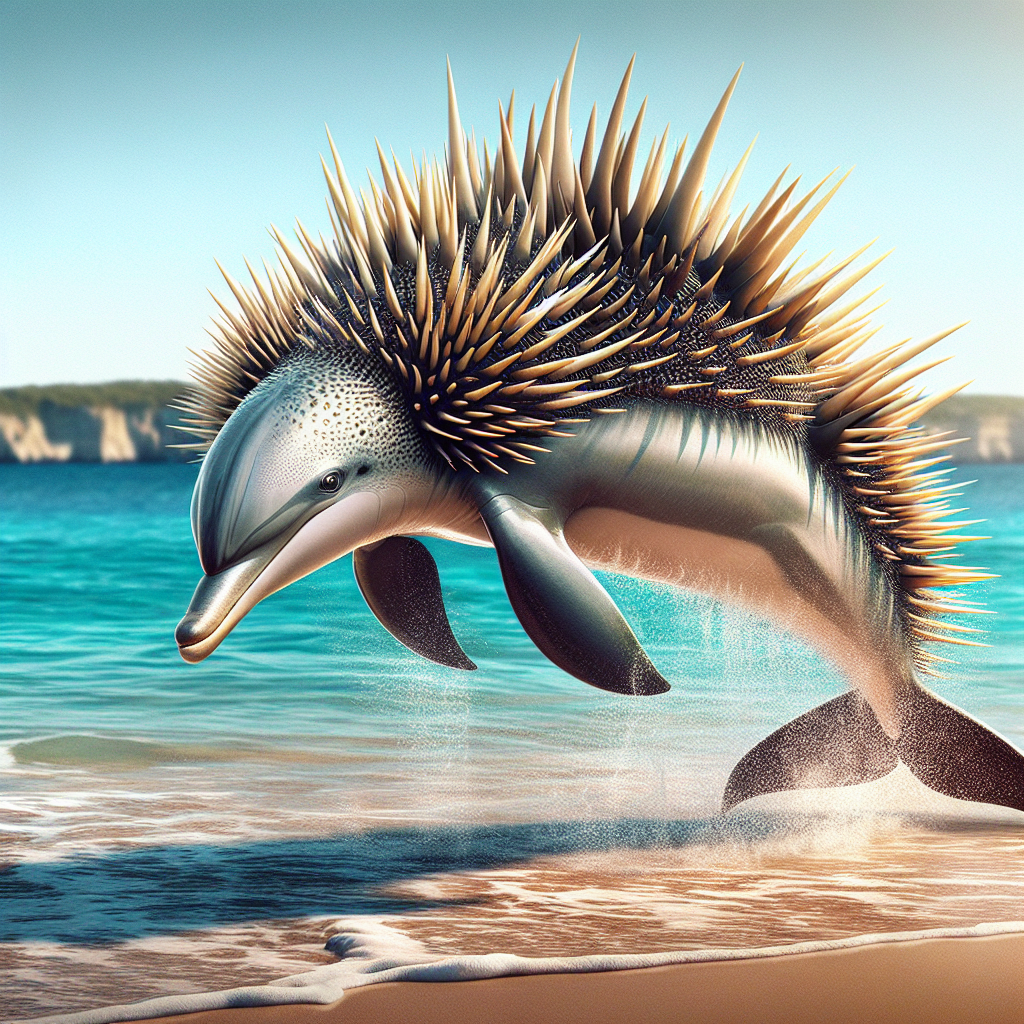 Dolphinaechidna, an AI-generated hybrid of Dolphin and Echidna