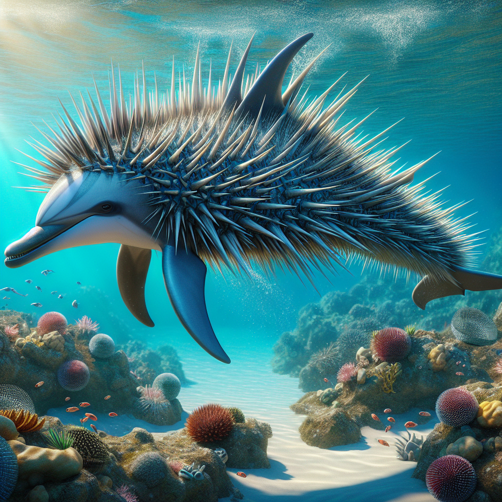 Dolphinaechidna, an AI-generated hybrid of Dolphin and Echidna