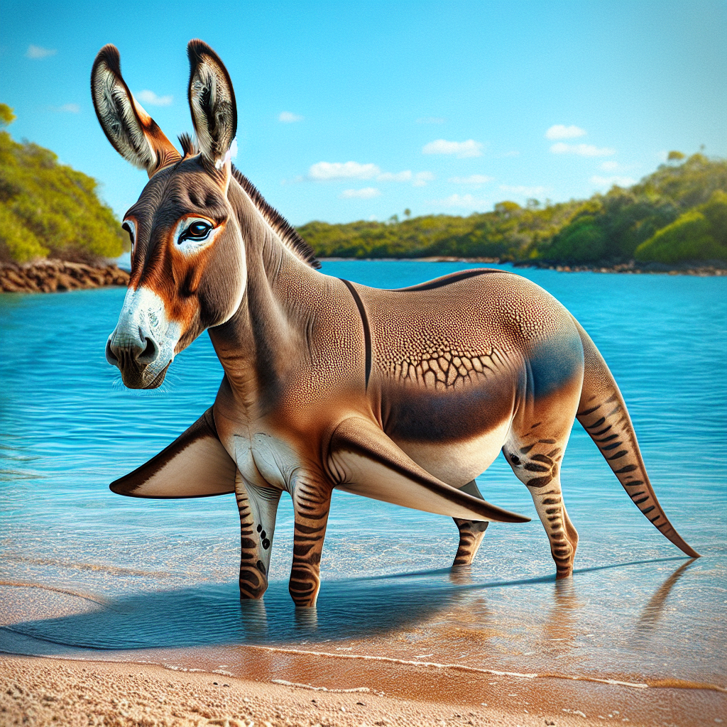 Donketrica, an AI-generated hybrid of Donkey and Electric Ray