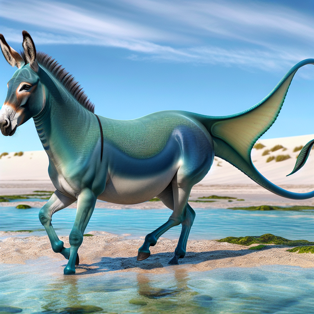 Donkey Ray, an AI-generated hybrid of Donkey and Electric Ray