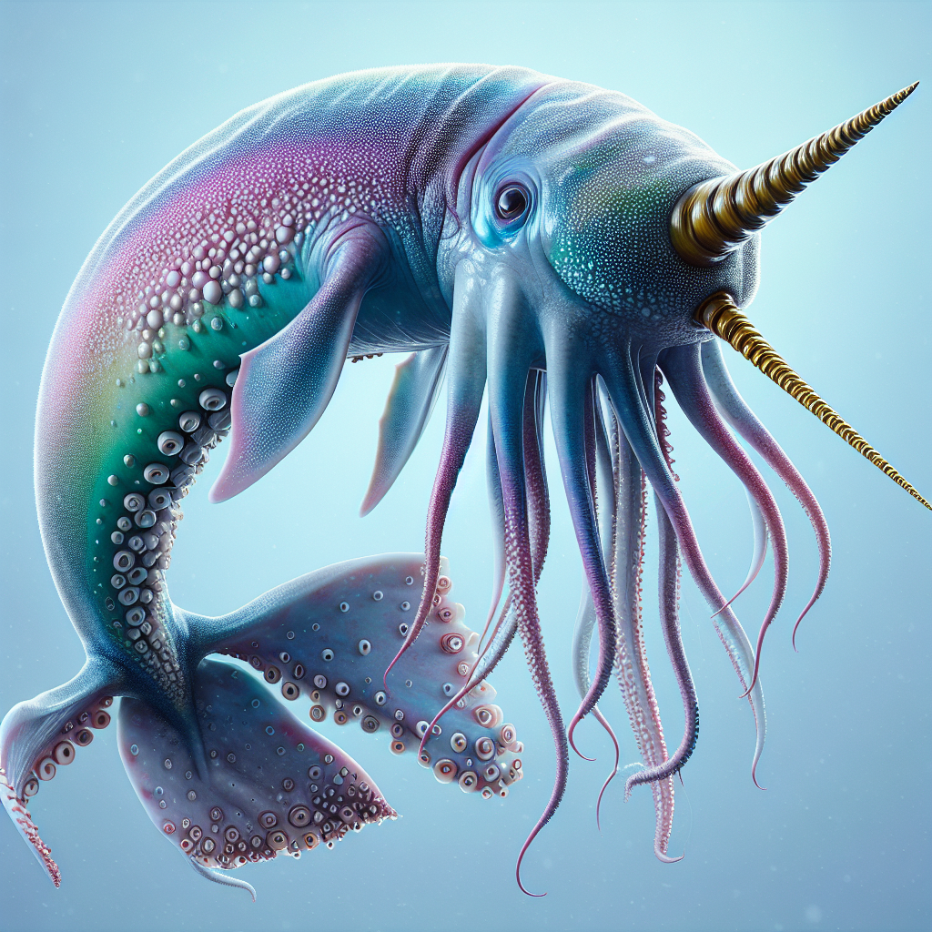 Ocnarwhal, an AI-generated hybrid of Octopus and Narwhal