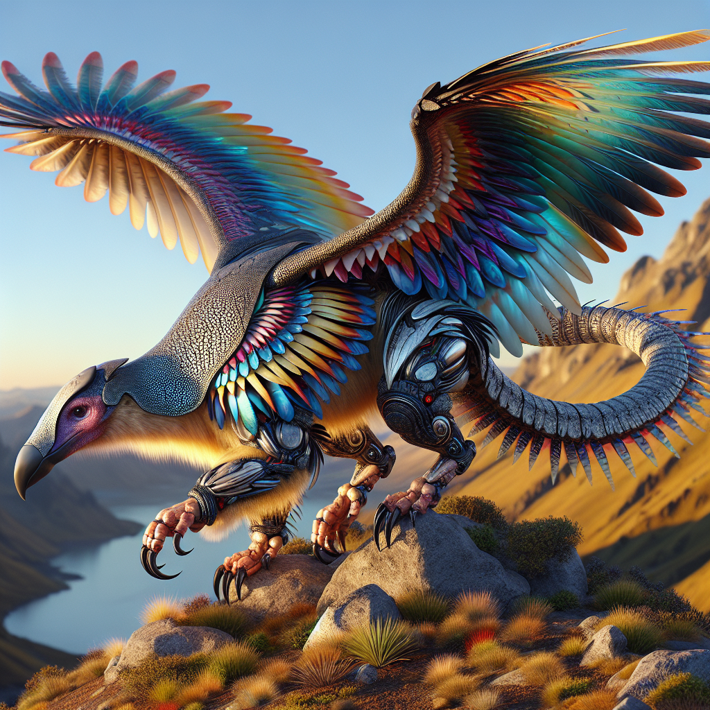 Condarmadillo, an AI-generated hybrid of Condor and Armadillo