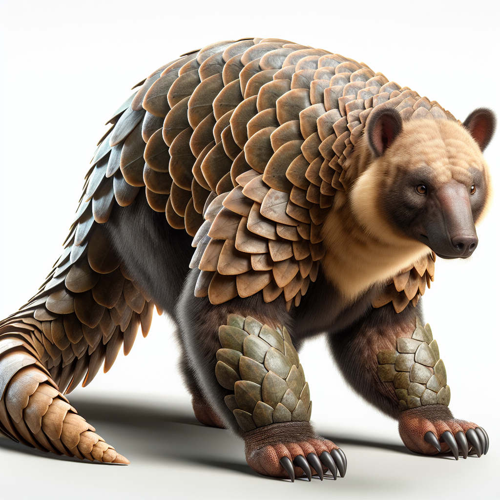 Pangobear, an AI-generated hybrid of Bear and Pangolin