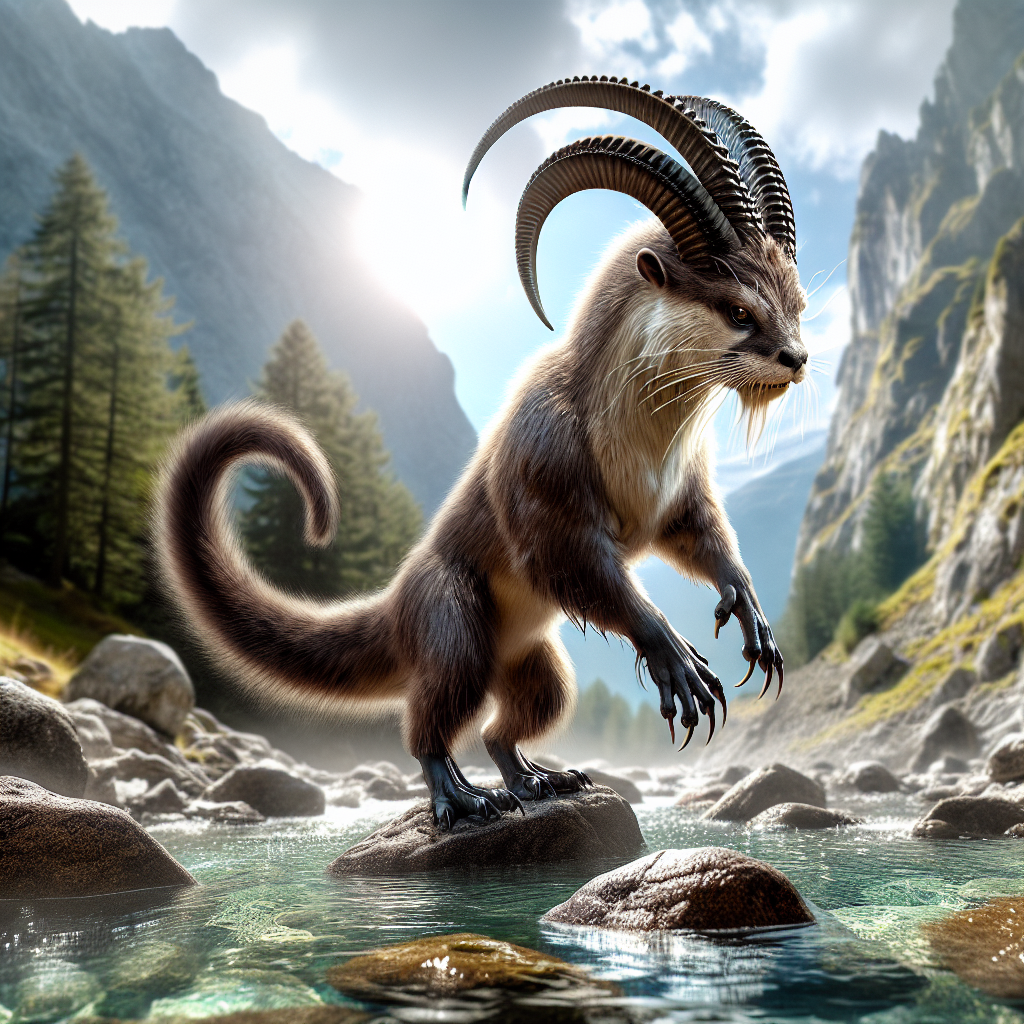 Goatter, an AI-generated hybrid of Goat and Otter