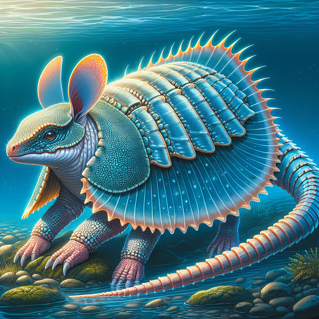 Electrodillo, an AI-generated hybrid of Electric Ray and Armadillo