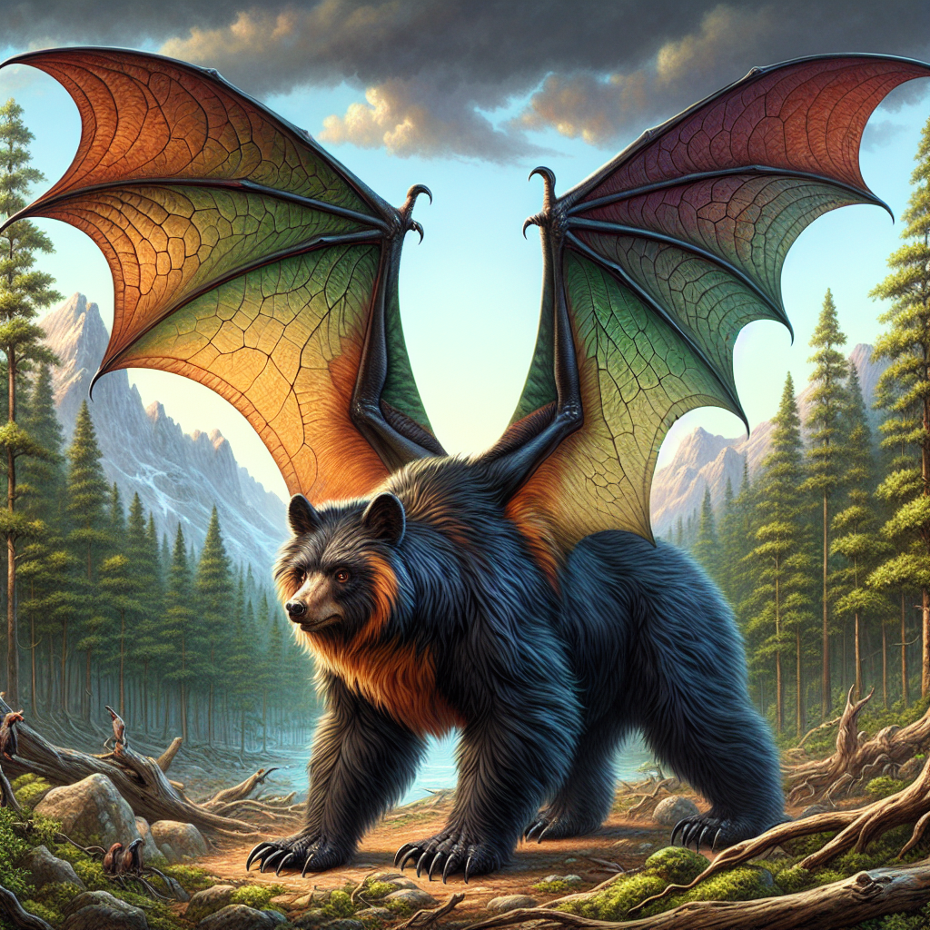 Batar, an AI-generated hybrid of Bat and Bear