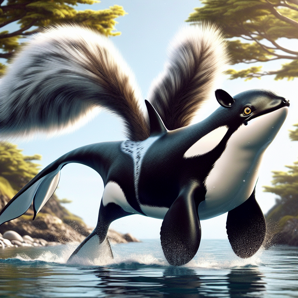 Squirorca, an AI-generated hybrid of Squirrel and orca