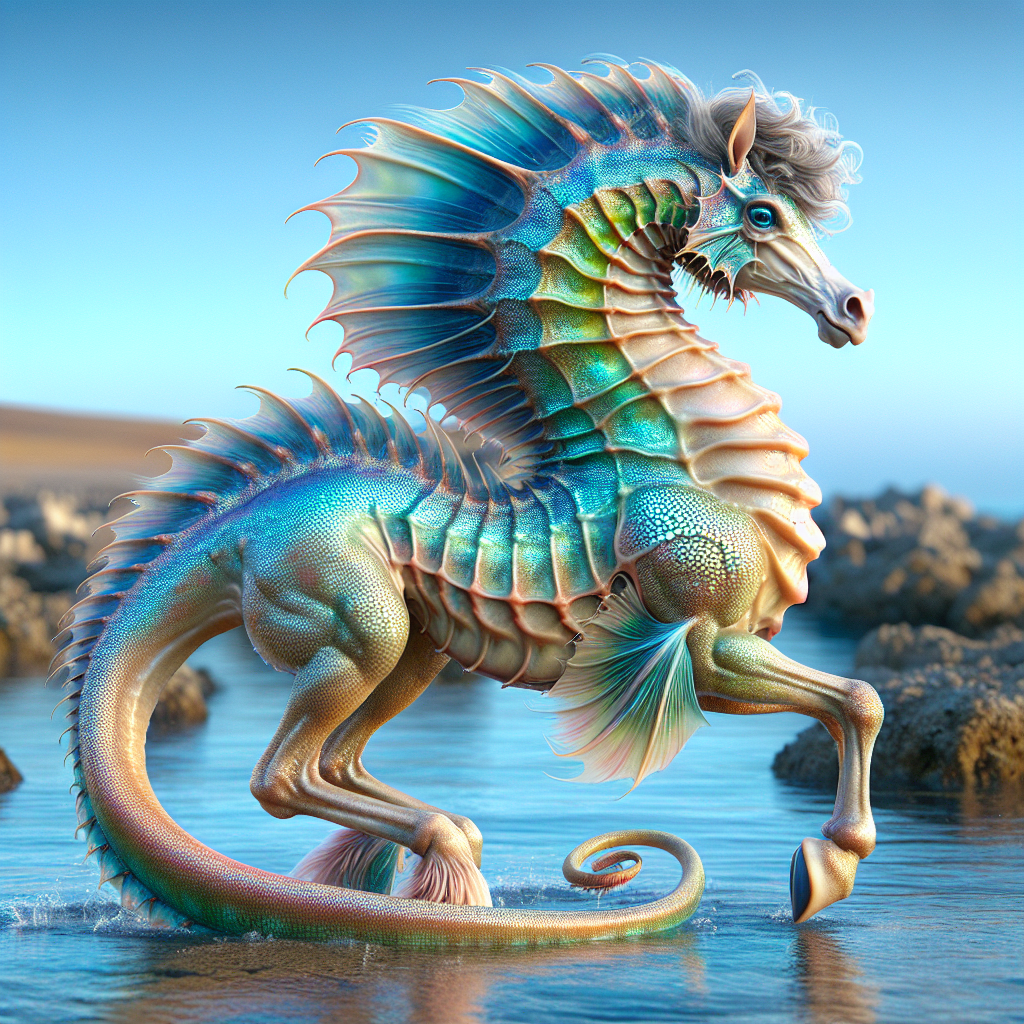 Seahorse, an AI-generated hybrid of Seahorse and horse