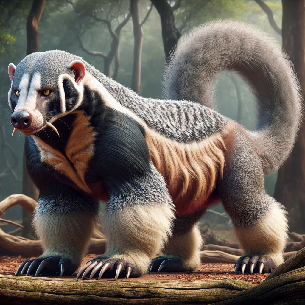 Badaboon, an AI-generated hybrid of Badger and Baboon