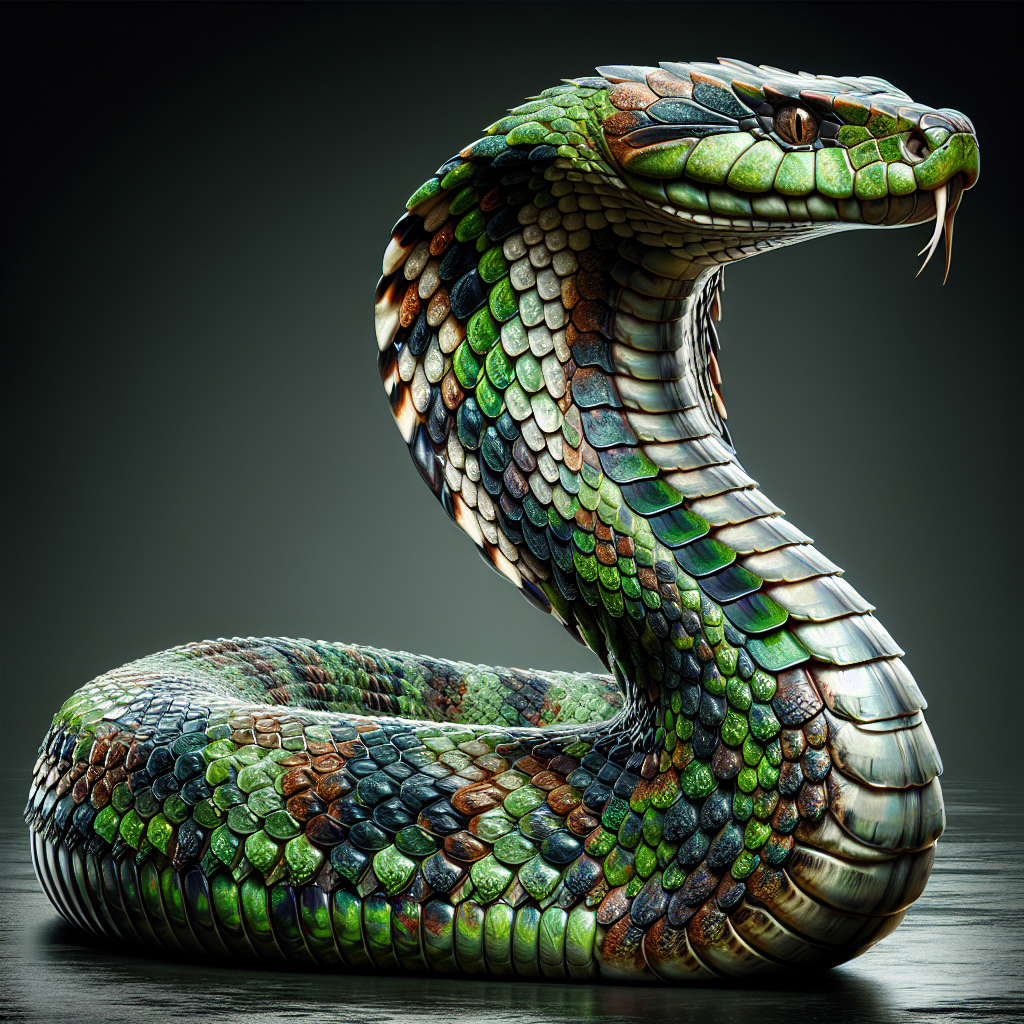 CobraGator, an AI-generated hybrid of Alligator and Cobra