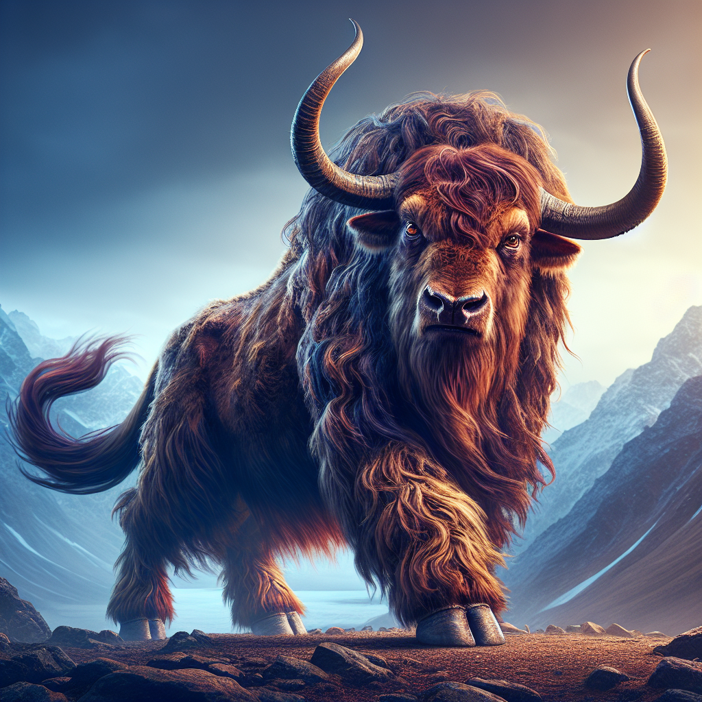 Bisyak, an AI-generated hybrid of Bison and Yak