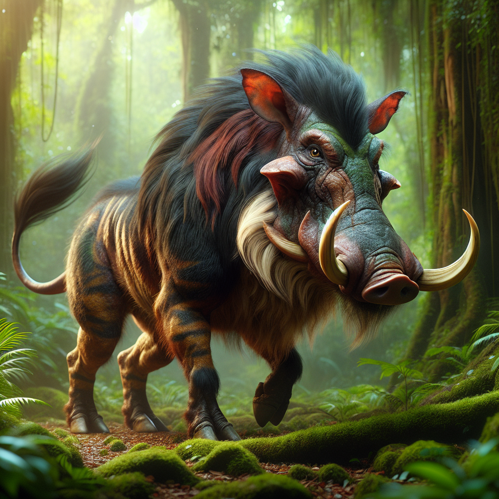 Wartig, an AI-generated hybrid of Warthog and Pig