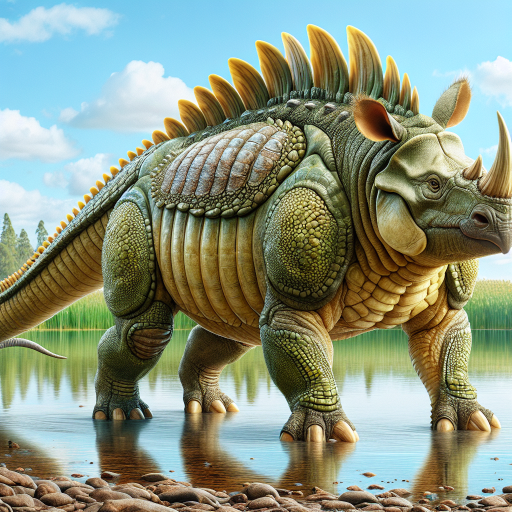 Rhinocroc, an AI-generated hybrid of Rhinoceros and Crocodile