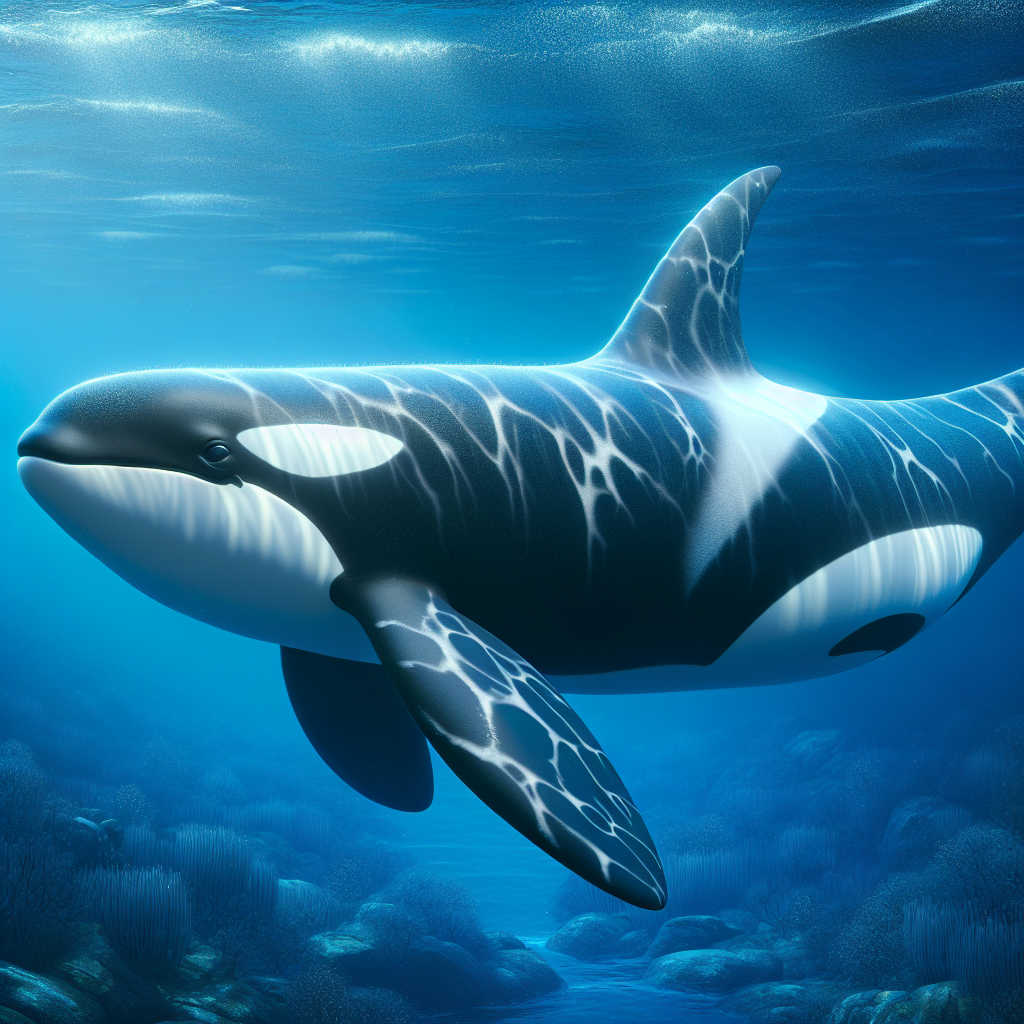Orcawhale, an AI-generated hybrid of Whale and orca