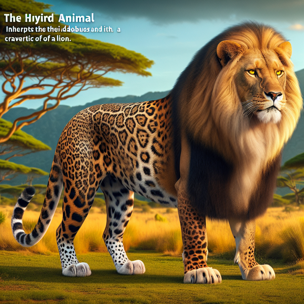 Leolion, an AI-generated hybrid of Leopard and Lion
