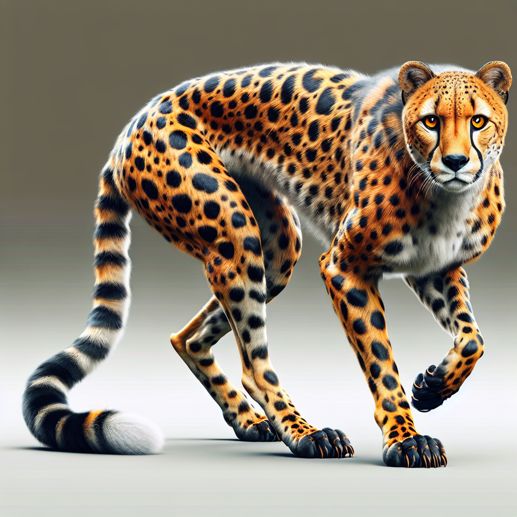 Cheetleopard, an AI-generated hybrid of Cheetah and Leopard