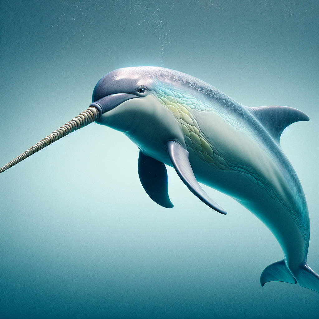 Dolphinwhal, an AI-generated hybrid of Narwhal and Dolphin