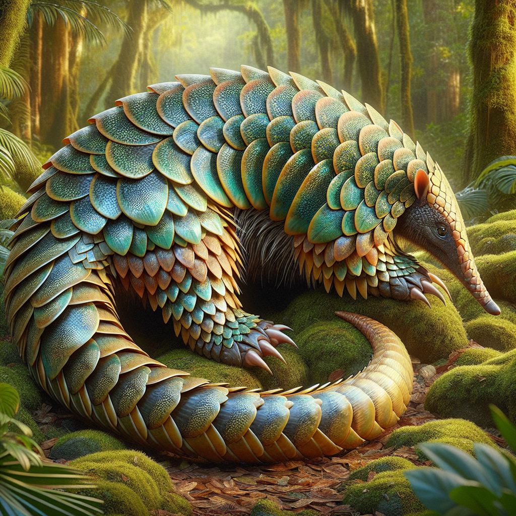 Armagon, an AI-generated hybrid of Armadillo and Pangolin