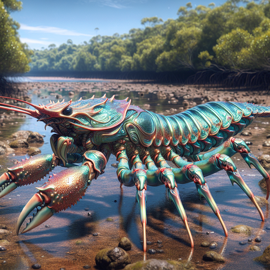 Serpencarb, an AI-generated hybrid of Snake and Crab