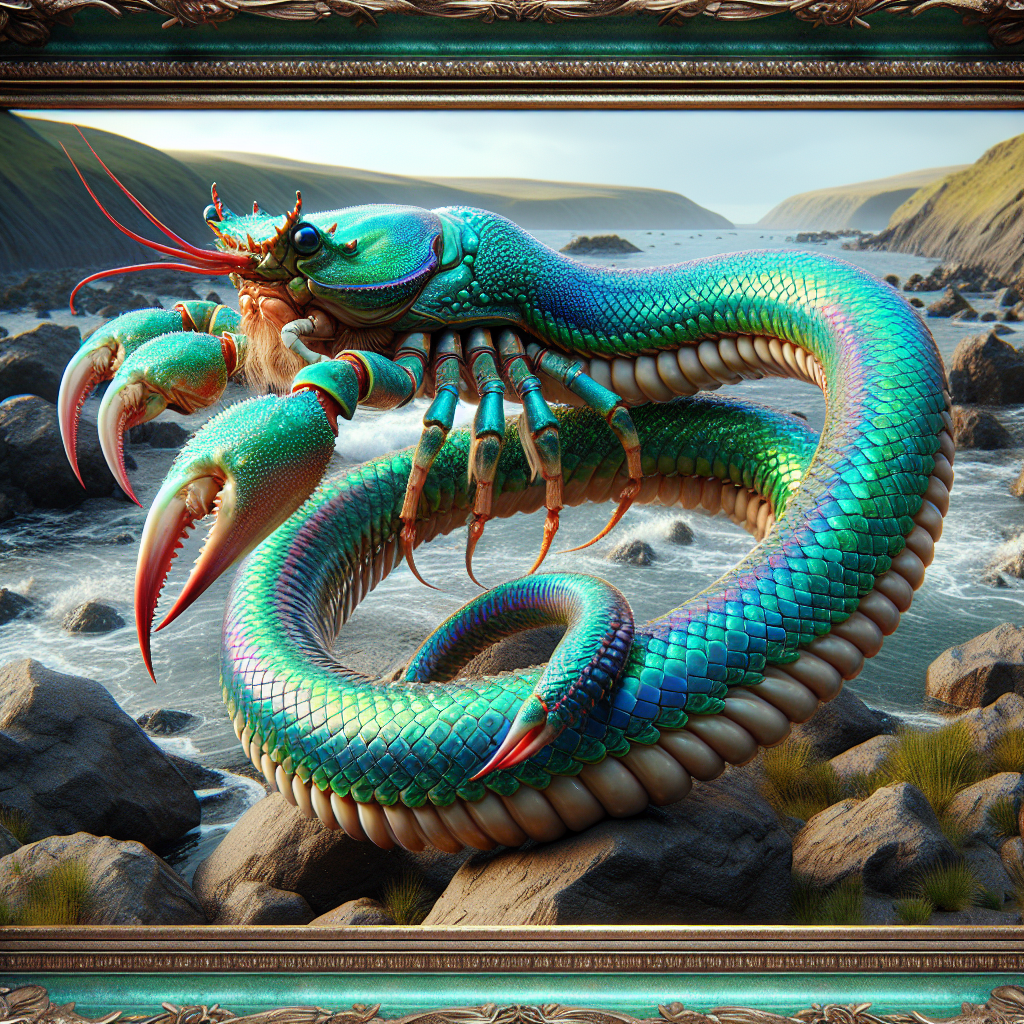 Crabeel, an AI-generated hybrid of Crab and Eel