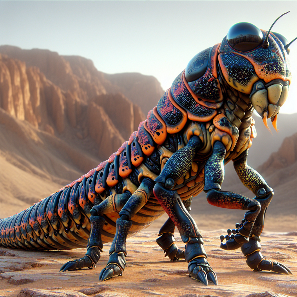 Gilasgrass, an AI-generated hybrid of Gila monster and Grasshopper