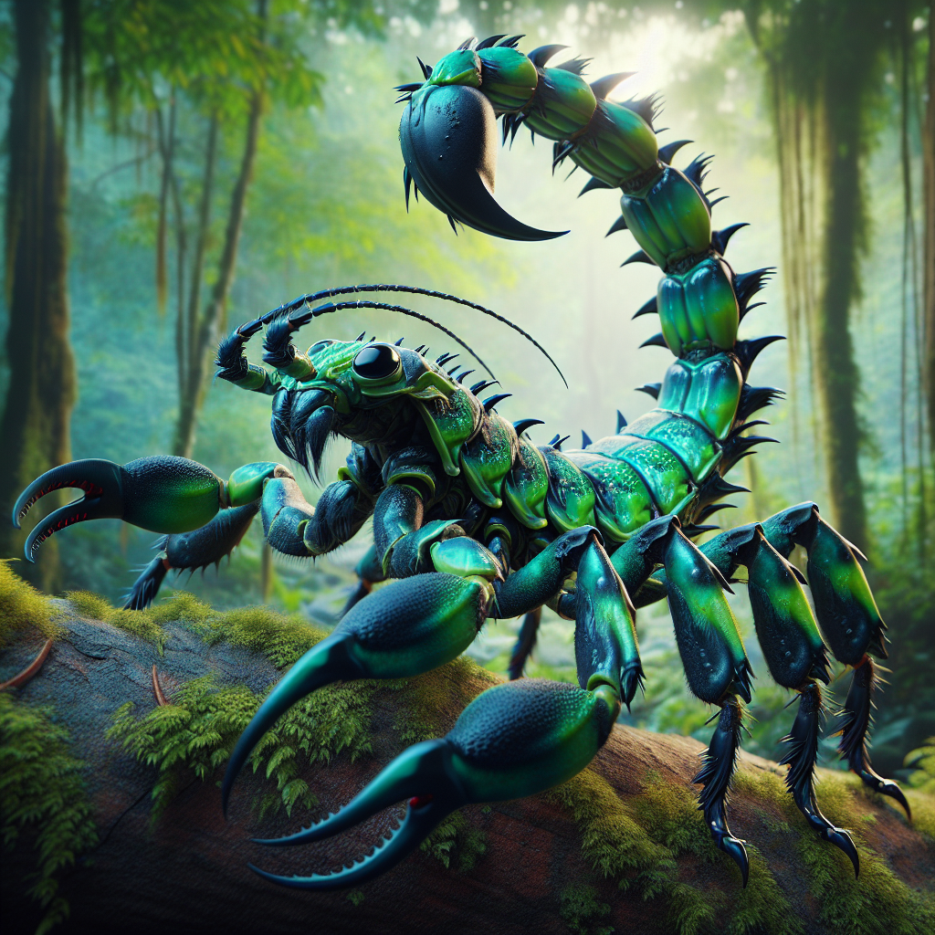 Scorpanthos, an AI-generated hybrid of Scorpion and Mantis