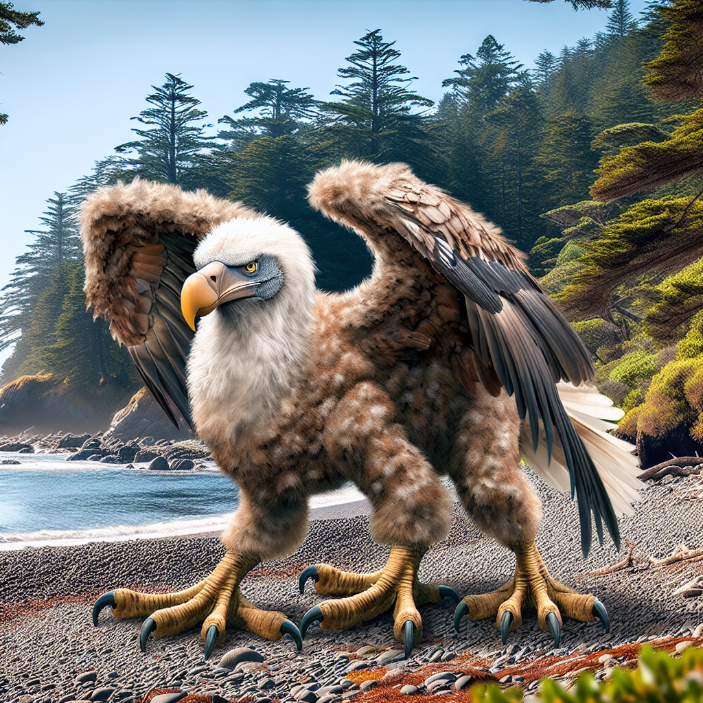 Dodal Eagle, an AI-generated hybrid of Dodo and Bald Eagle